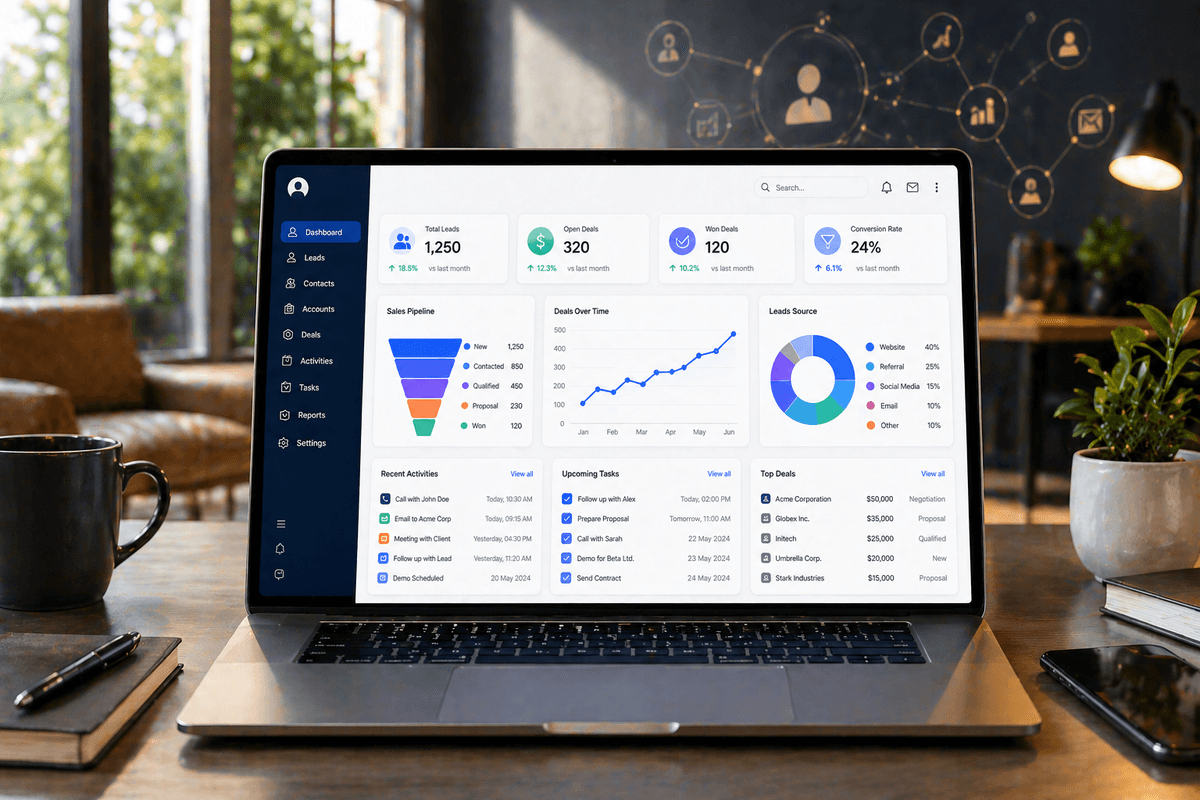 Marketing / Sales CRM – Multi-Tenant SaaS Platform